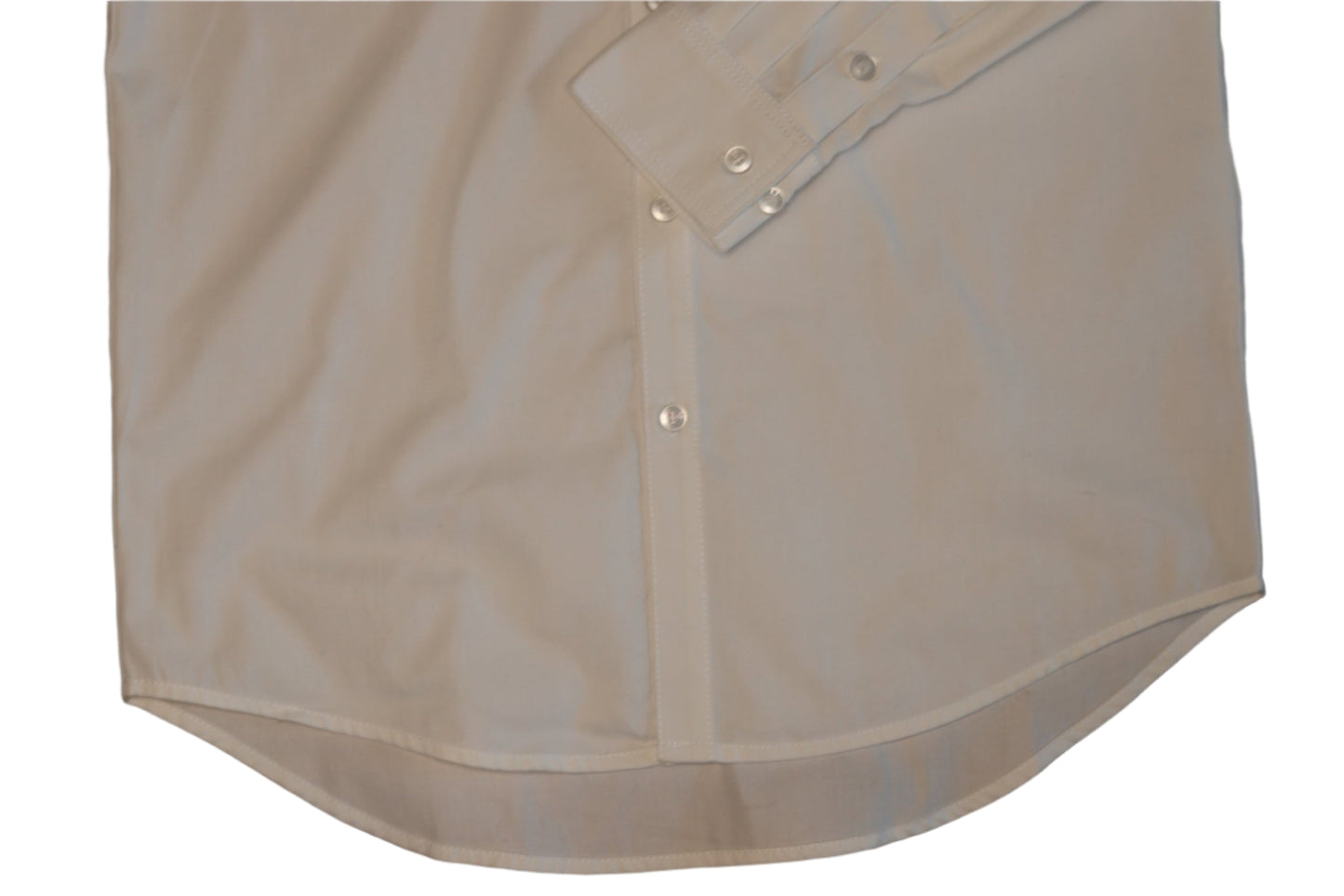 White button-up shirt on a white background