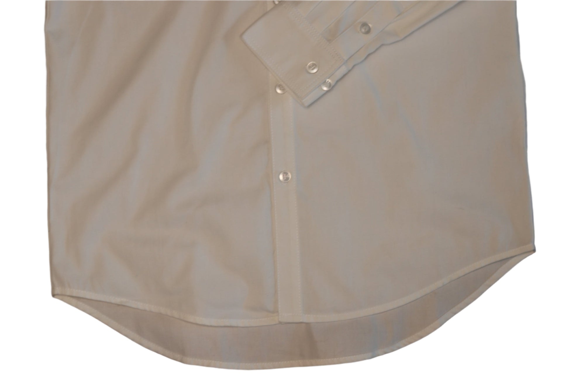 White button-up shirt on a white background