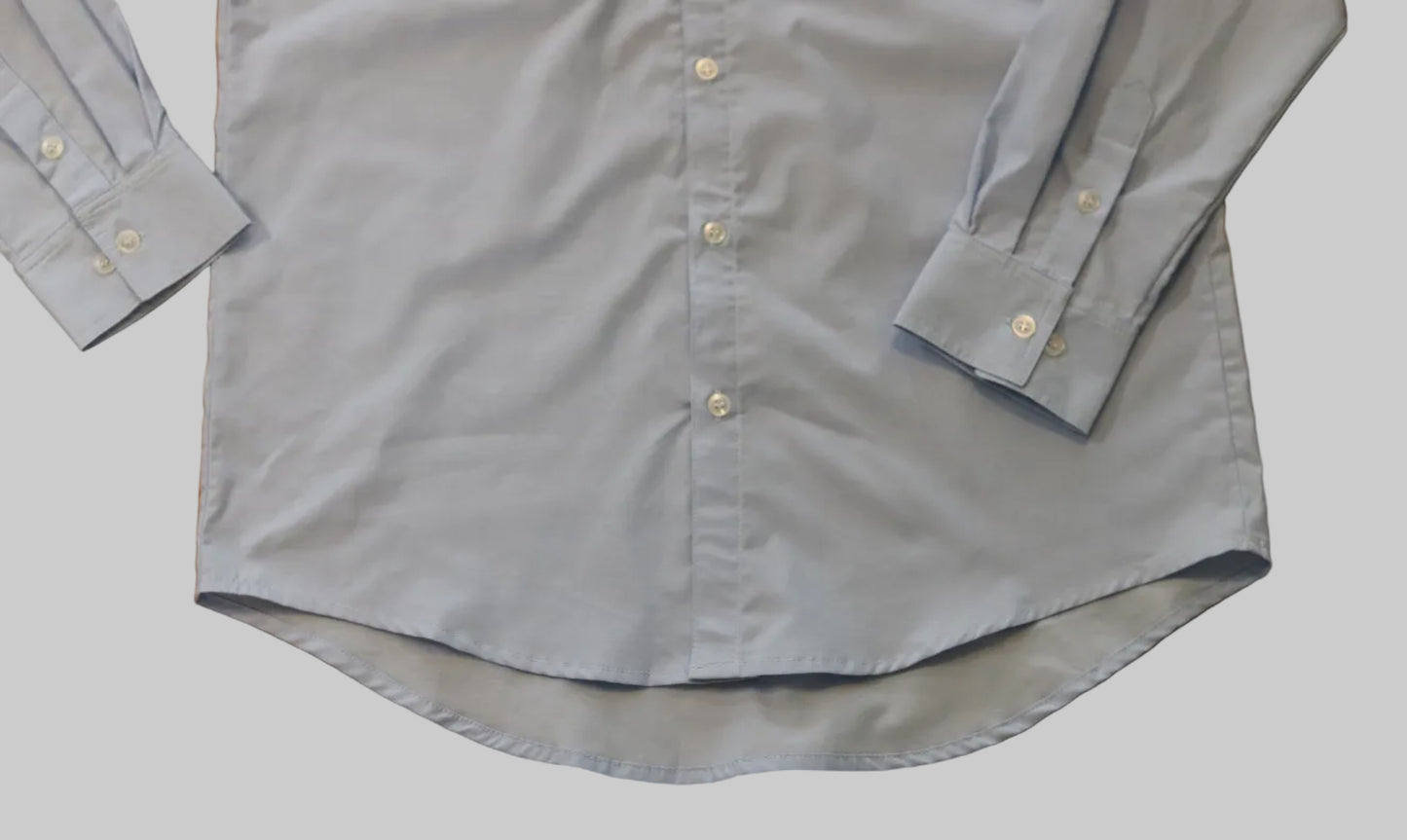 Classic Men's chambray long shirt tail