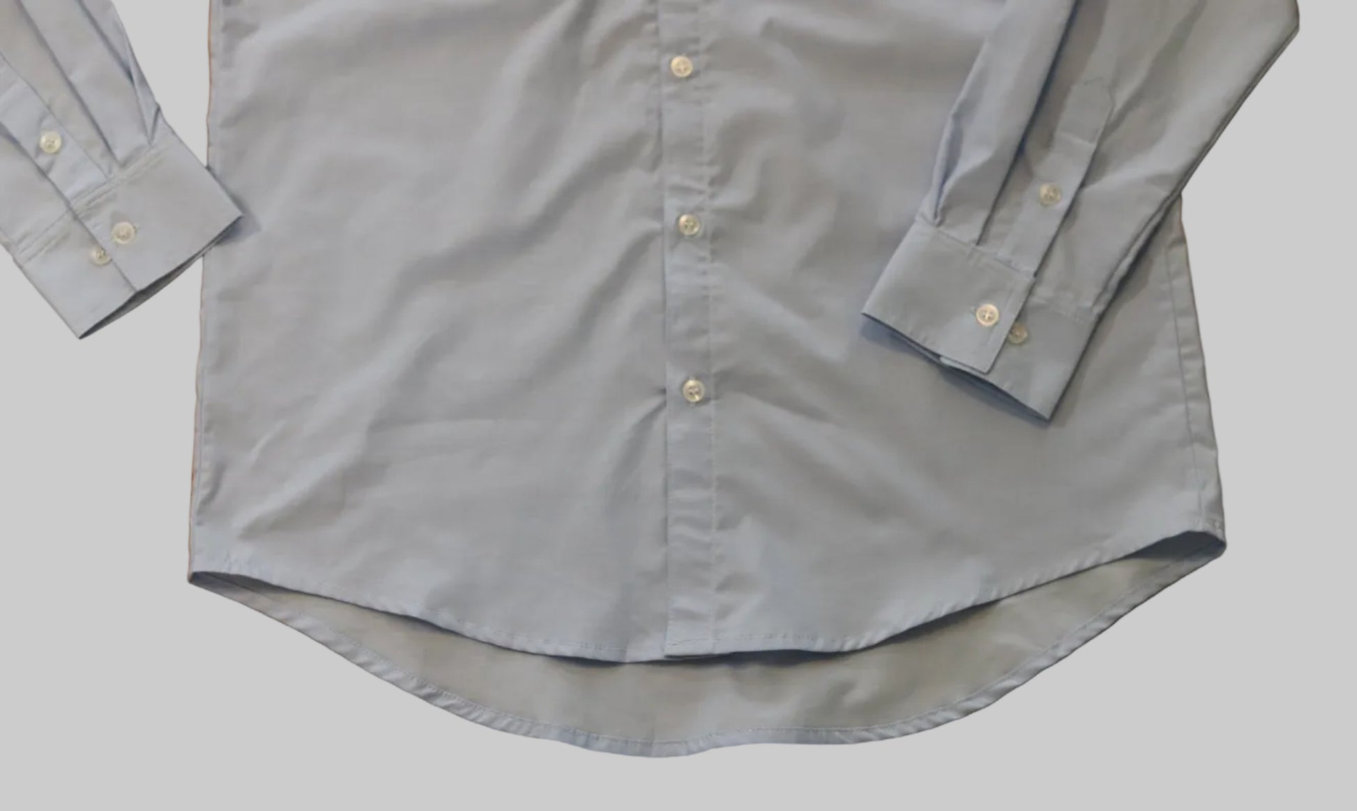 Classic Men's chambray long shirt tail